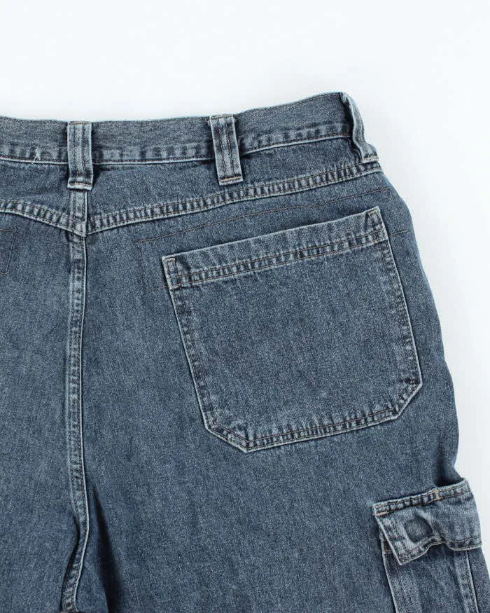 Vintage Y2K Wrangler Dark Wash Cargo Denim Shorts - W32 L9 sold by Rokit product image thumbnail 5