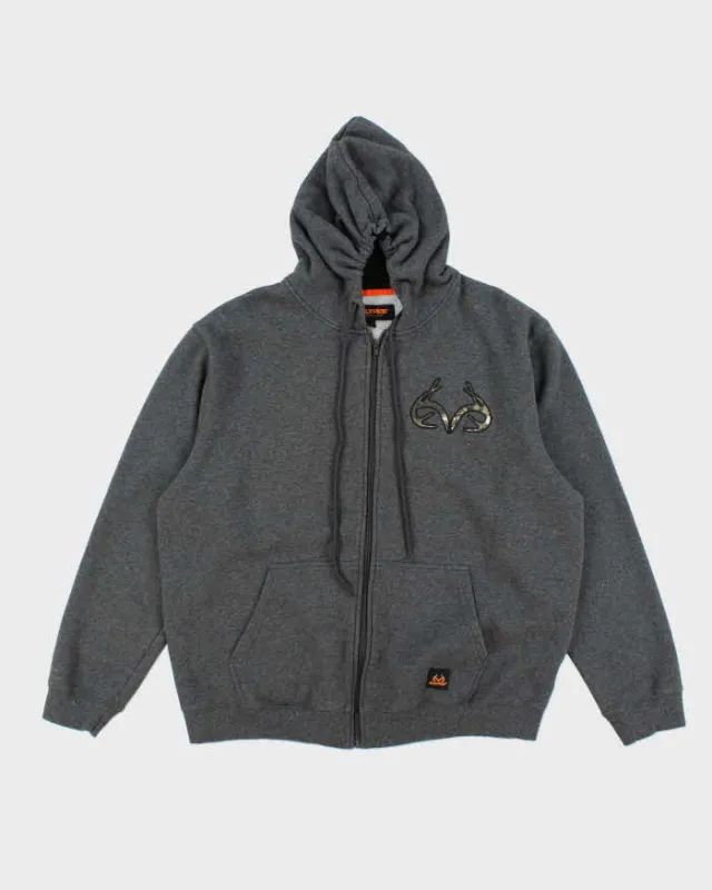 Vintage Y2K Real Tree Oversized Zip Up Hoodie - XXL sold by Rokit