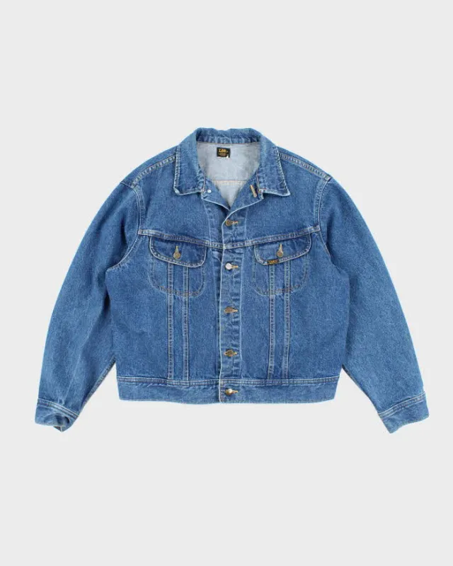 Vintage 90's Lee Dark Wash Denim Jacket - L made by Lee