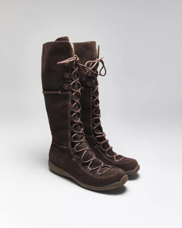 Vintage Y2k 00s Timberland Suede Lace-Up Boots - UK6 sold by Rokit