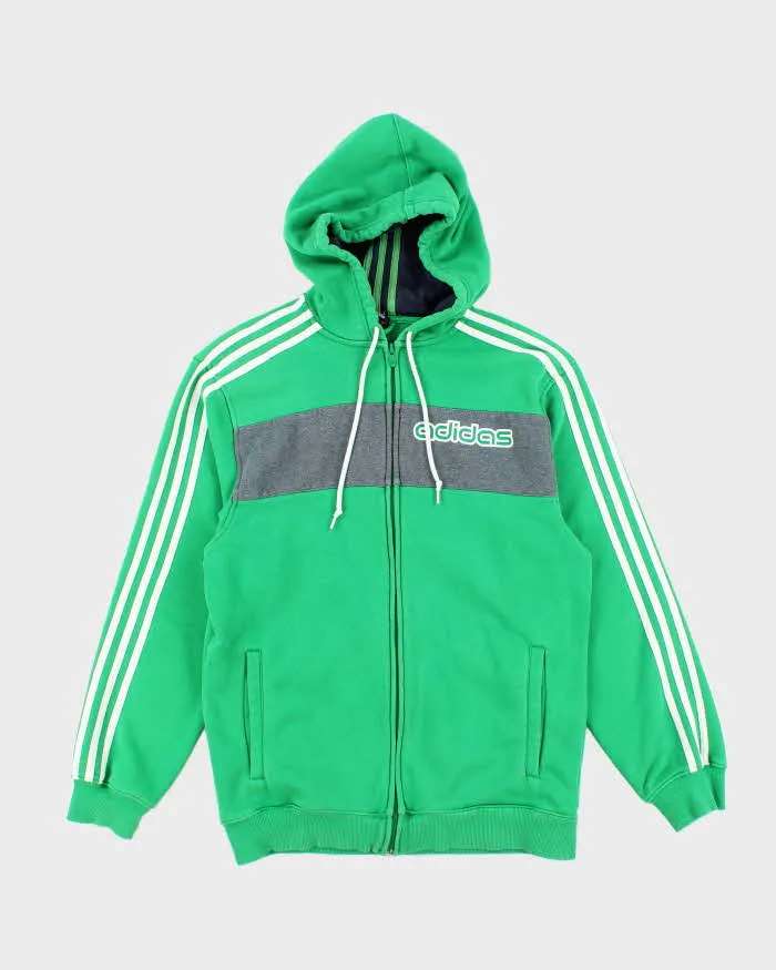 Vintage 2000's Adidas Three Striped Zip Up Hoodie - M sold by Rokit
