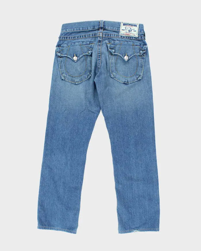 Vintage Y2K True Religion Straight Leg Medium Wash Jeans - W30 L28 sold by Rokit product image thumbnail 2