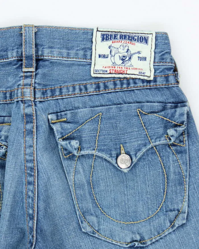 Vintage Y2K True Religion Straight Leg Medium Wash Jeans - W30 L28 sold by Rokit product image thumbnail 4