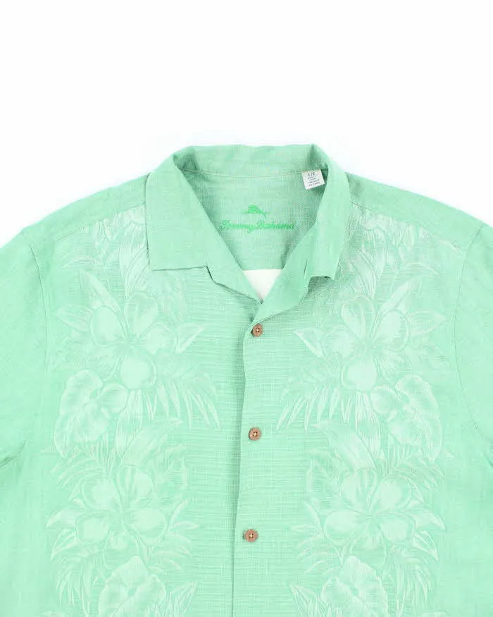 Vintage Tommy Bahama Floral Print Oversized Silk Shirt - L sold by Rokit product image thumbnail 3