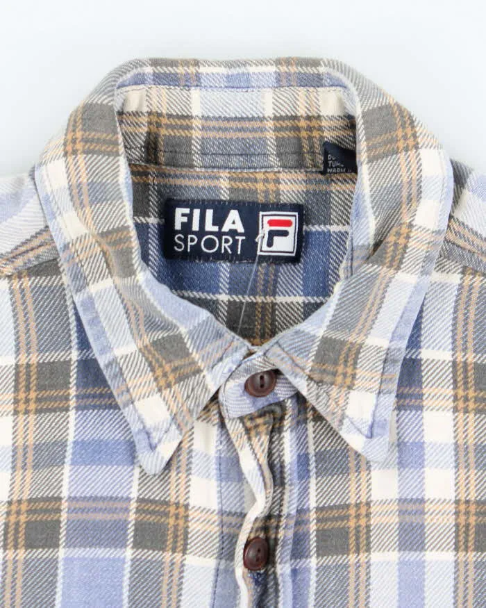 Vintage 2000's Fila Sports Heavyweight Flannel Shirt - L sold by Rokit product image thumbnail 5