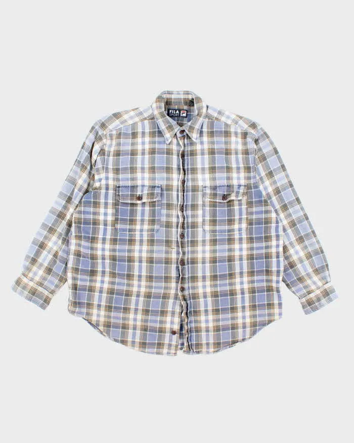 Vintage 2000's Fila Sports Heavyweight Flannel Shirt - L sold by Rokit