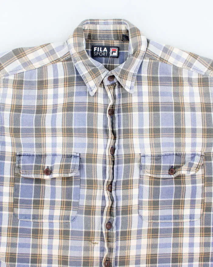Vintage 2000's Fila Sports Heavyweight Flannel Shirt - L sold by Rokit product image thumbnail 3