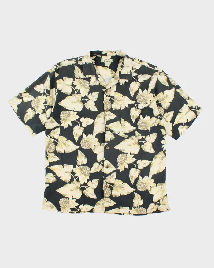 Vintage 90's Tommy Bahama Flower Print Hawaiian Shirt - L sold by Rokit