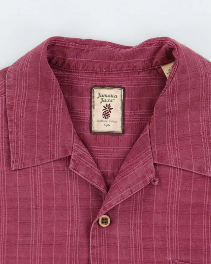 Vintage Jamaica Jaxx Textured Striped Hawaiian Shirt - L sold by Rokit product image thumbnail 5