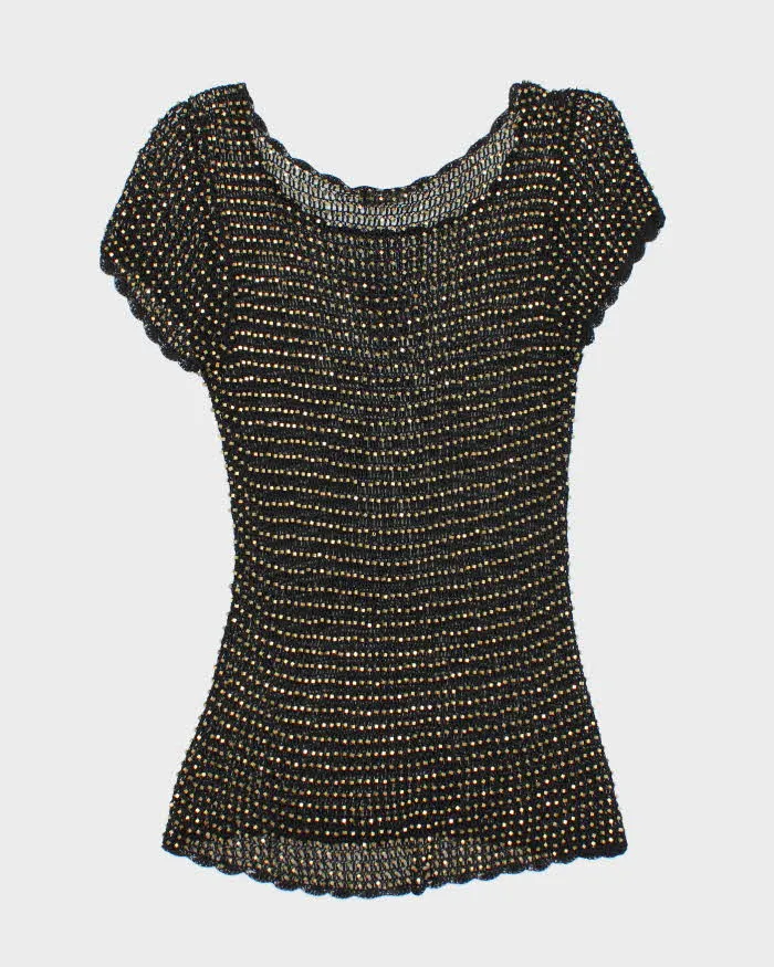 Vintage Y2k 00s Alberto Makali Crochet Beaded Top - M sold by Rokit product image thumbnail 2