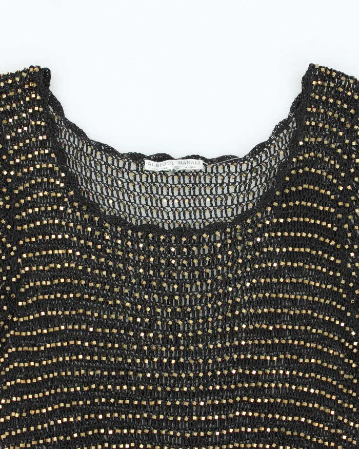 Vintage Y2k 00s Alberto Makali Crochet Beaded Top - M sold by Rokit product image thumbnail 3