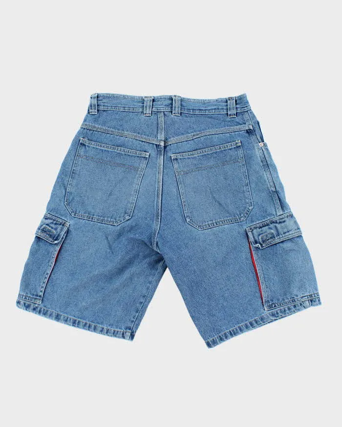 Vintage 2000's Burnside Medium Wash Denim Cargo Shorts - W34 L11 sold by Rokit product image thumbnail 2