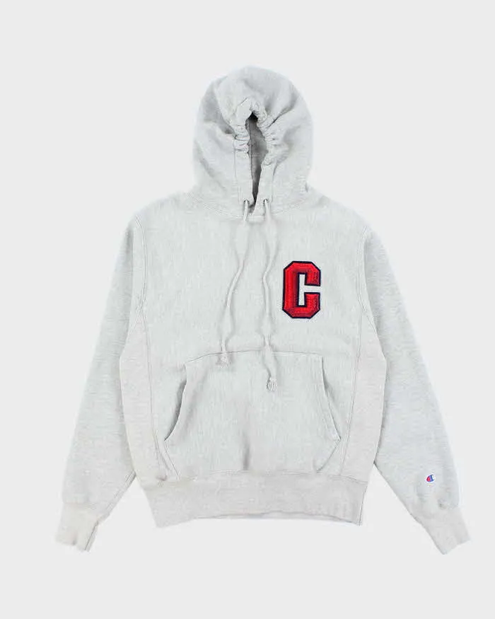 Vintage 2000's Champion C Patch Reverse Weave Hoodie - S sold by Rokit