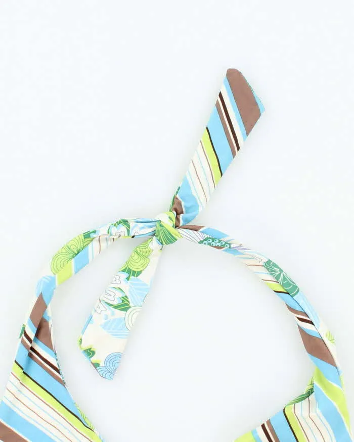 Vintage Y2k 00s Floral & Stripey Reversible Bikini Top - XL sold by Rokit product image thumbnail 3