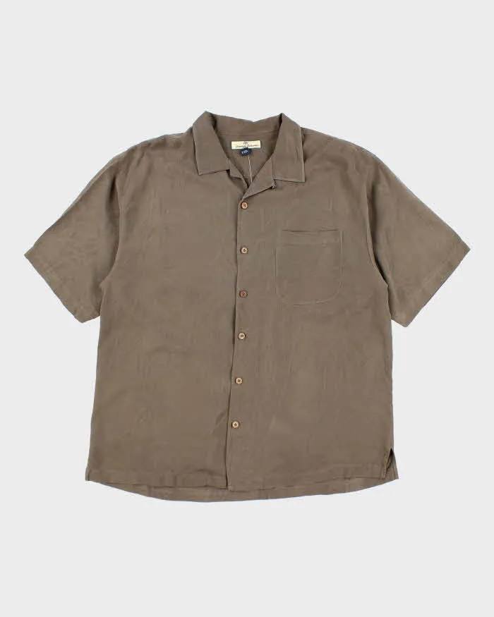 Vintage Tommy Bahama Palm Tree All Over Print Hawaiian Shirt - XL sold by Rokit