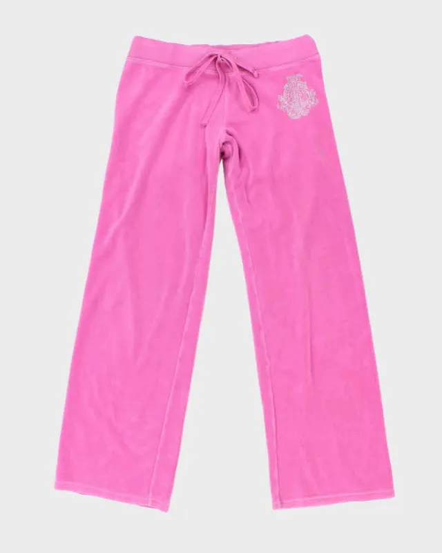 Vintage Y2k 00s Juicy Couture Velour Tracksuit Bottoms - M sold by Rokit
