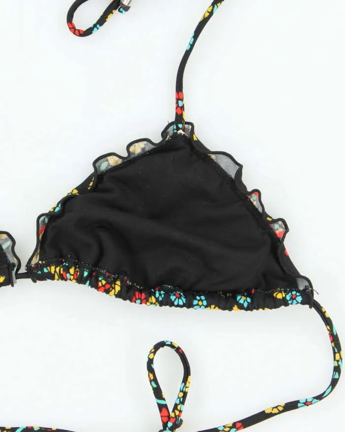 Vintage Y2k 00s Billabong Floral Ruffle Bikini Top - S sold by Rokit product image thumbnail 3