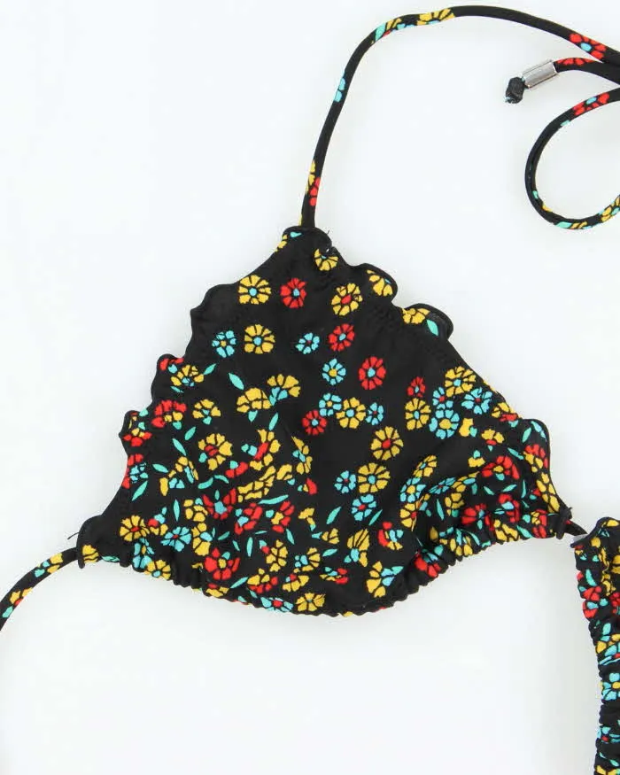 Vintage Y2k 00s Billabong Floral Ruffle Bikini Top - S sold by Rokit product image thumbnail 4