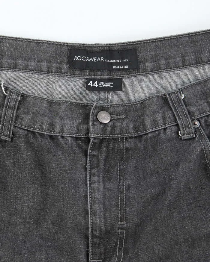 Vintage 2000's Rocawear Dark Grey Wash Baggy Denim Shorts - W40 L15 sold by Rokit product image thumbnail 3