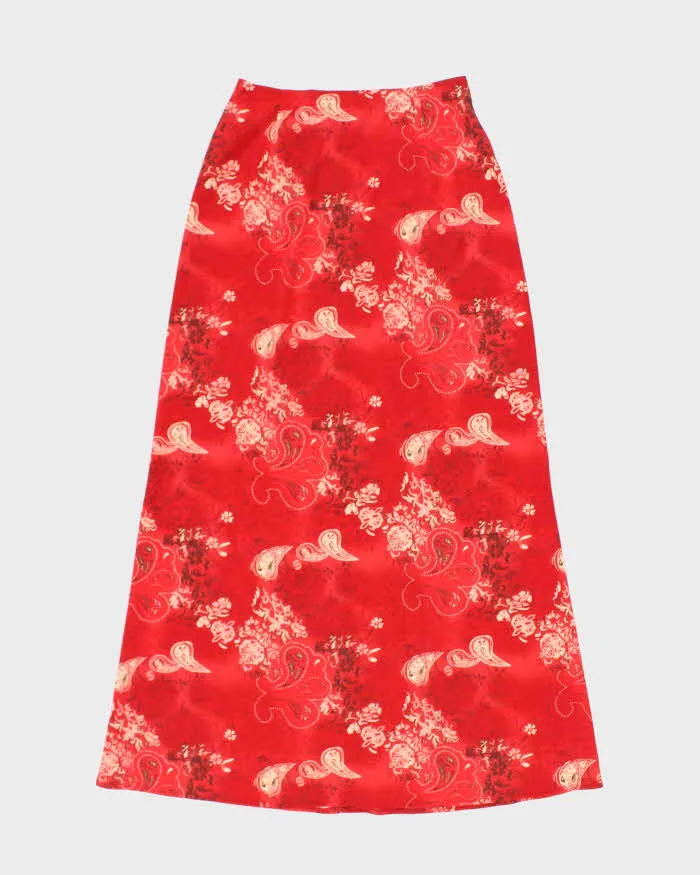 Vintage 90s MM Style Paisley Pattern Skirt - XS sold by Rokit