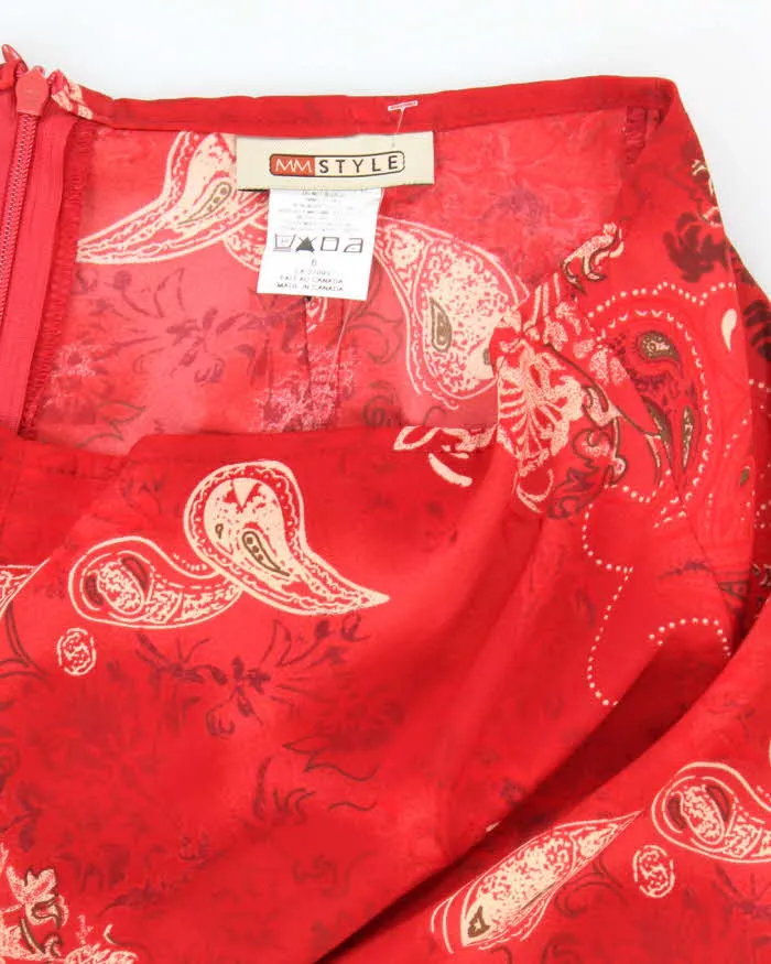 Vintage 90s MM Style Paisley Pattern Skirt - XS sold by Rokit product image thumbnail 3