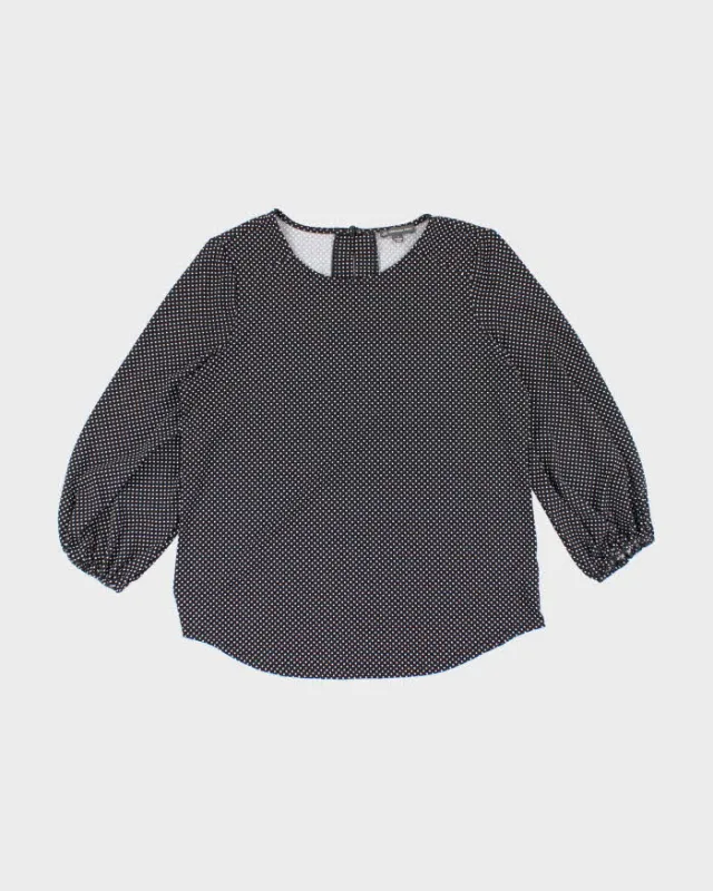 Vintage Y2k 00s Adrianna Papell Polka Dot Top - S sold by Rokit