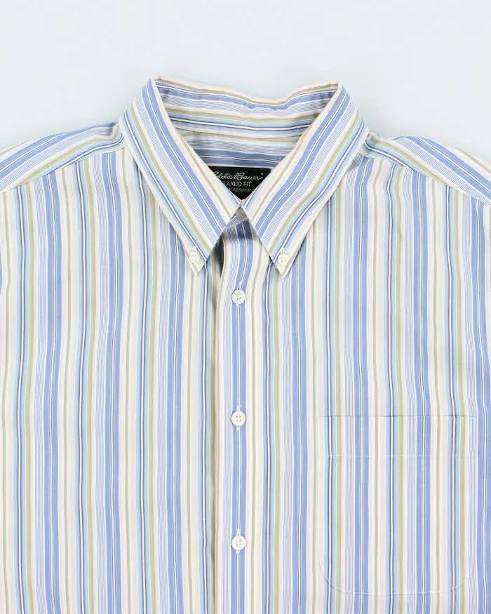 Vintage Eddie Bauer Striped Wrinkle Resistant Shirt - L sold by Rokit product image thumbnail 3