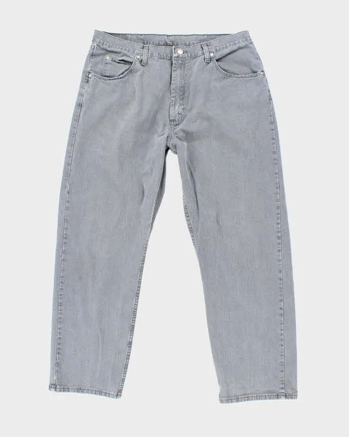 Vintage Wrangler Faded Grey Wash Relaxed Fit Jeans - W34 L29 sold by Rokit
