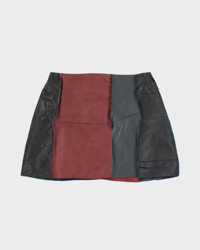 Rokit Originals Lindsay Leather Rework Mini Skirt - S sold by Rokit