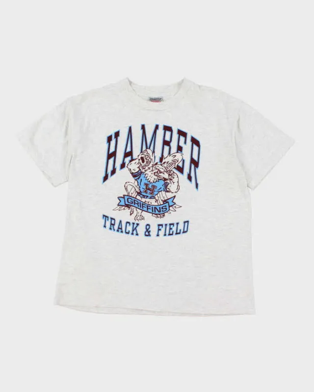 Vintage 90's Hamber Track & Field Griffins Graphic T-Shirt - L sold by Rokit