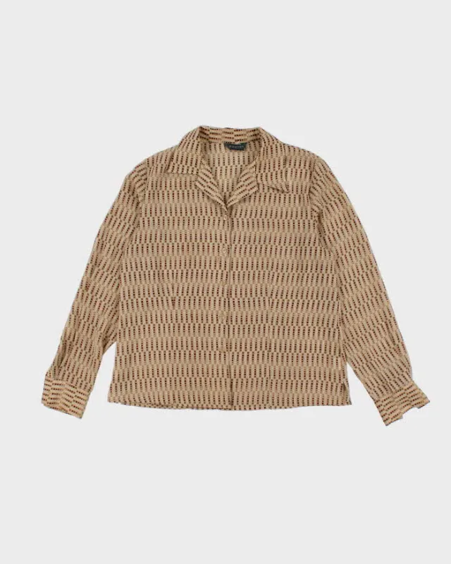 Vintage Y2k 00s Mantles Sheer Pattern Blouse - XL sold by Rokit