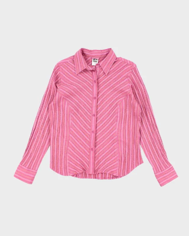 Vintage Y2k 00s The North Face Pink Long Sleeve Blouse - S sold by Rokit