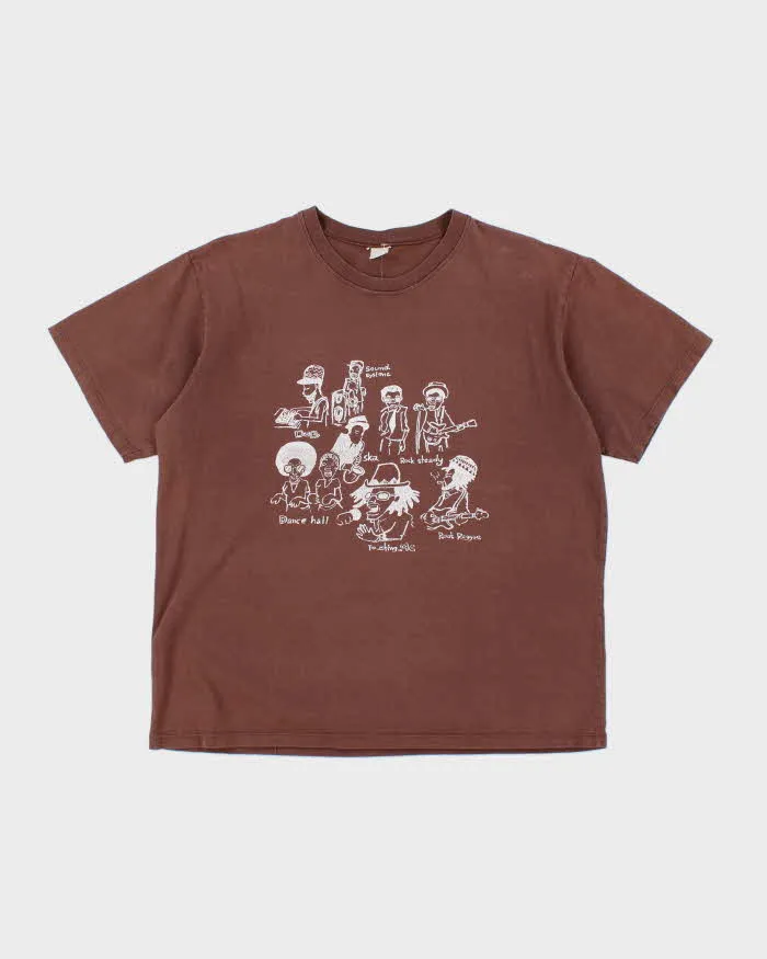 Vintage 2000's Music Genre Illustration Graphic T-Shirt - L sold by Rokit