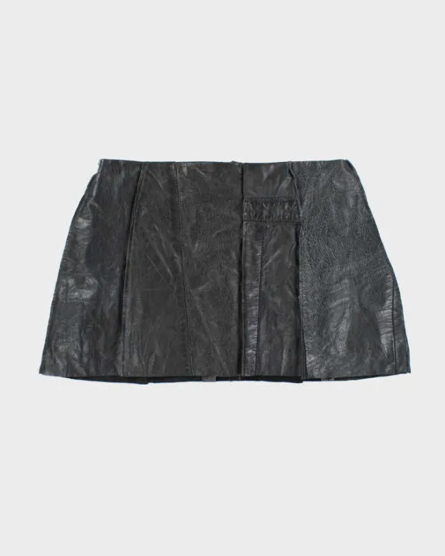 Rokit Originals Lindsay Leather Rework Mini Skirt - XL sold by Rokit