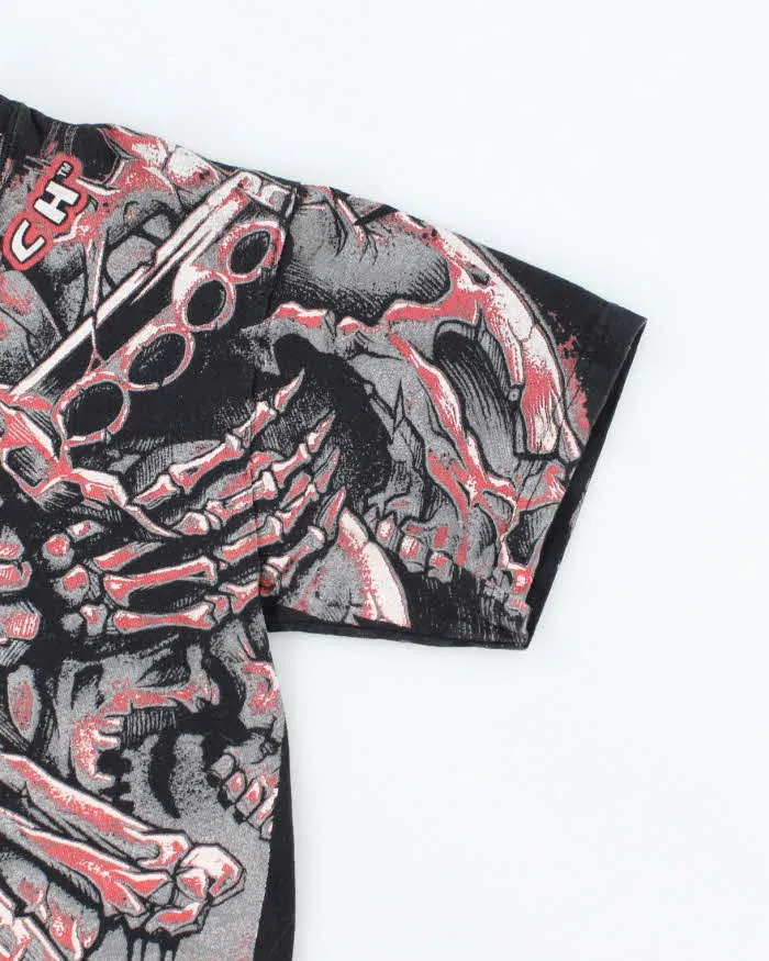 Vintage Y2K Death Clutch Gothic Style All Over Print T-Shirt - M sold by Rokit product image thumbnail 4