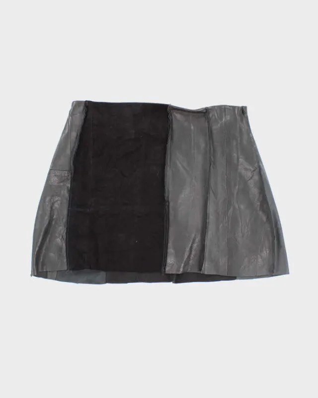Rokit Originals Lindsay Leather Rework Mini Skirt - M sold by Rokit