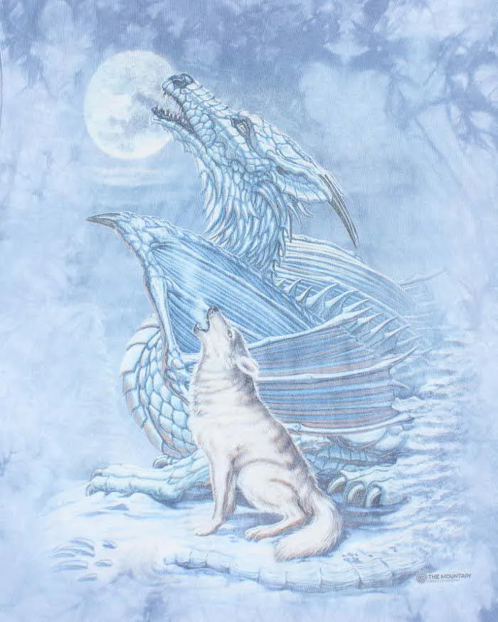 Vintage 2000's The Mountain Tie-Dye Wolf & Dragon Graphic T-Shirt - L sold by Rokit product image thumbnail 3
