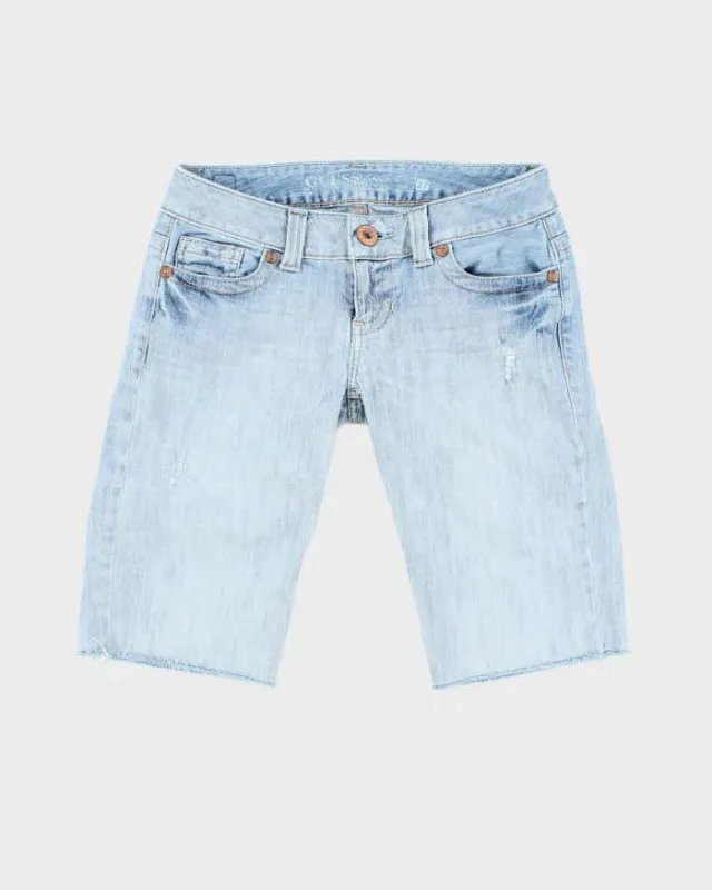Vintage Y2k 00s Guess Long Denim Shorts - W27 made by Guess