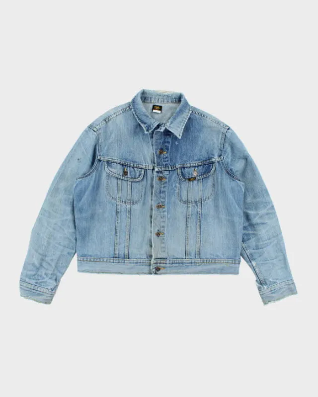 Vintage 90's Lee Faded Light Wash Denim Jacket - S sold by Rokit