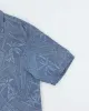 Vintage Jamaica Jaxx Blue Embossed Floral Hawaiian Shirt - L sold by Rokit