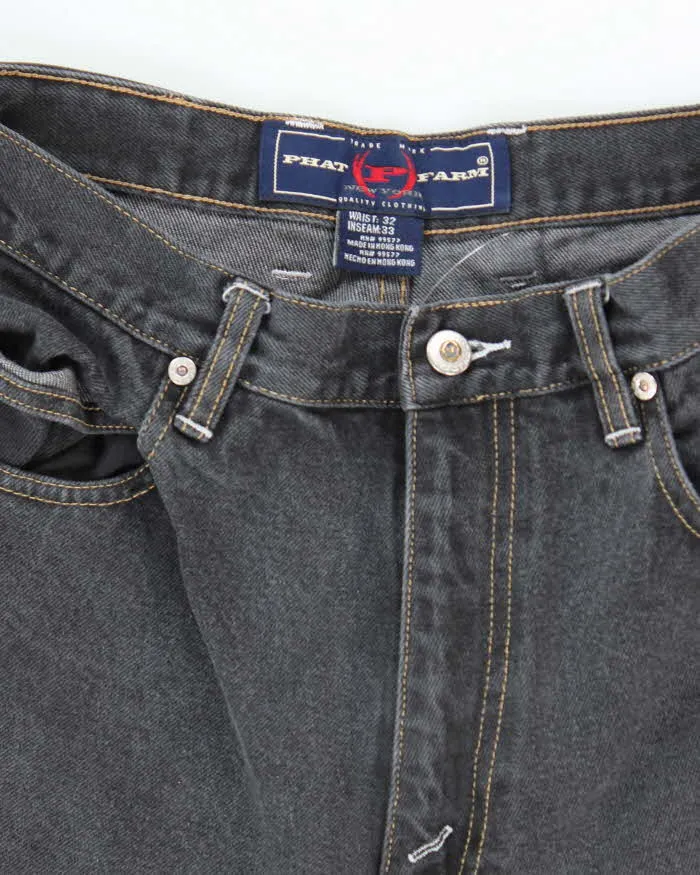 Vintage 2000's Phat Farm Wide Leg Grey Wash Jeans - W32 L31 sold by Rokit product image thumbnail 5