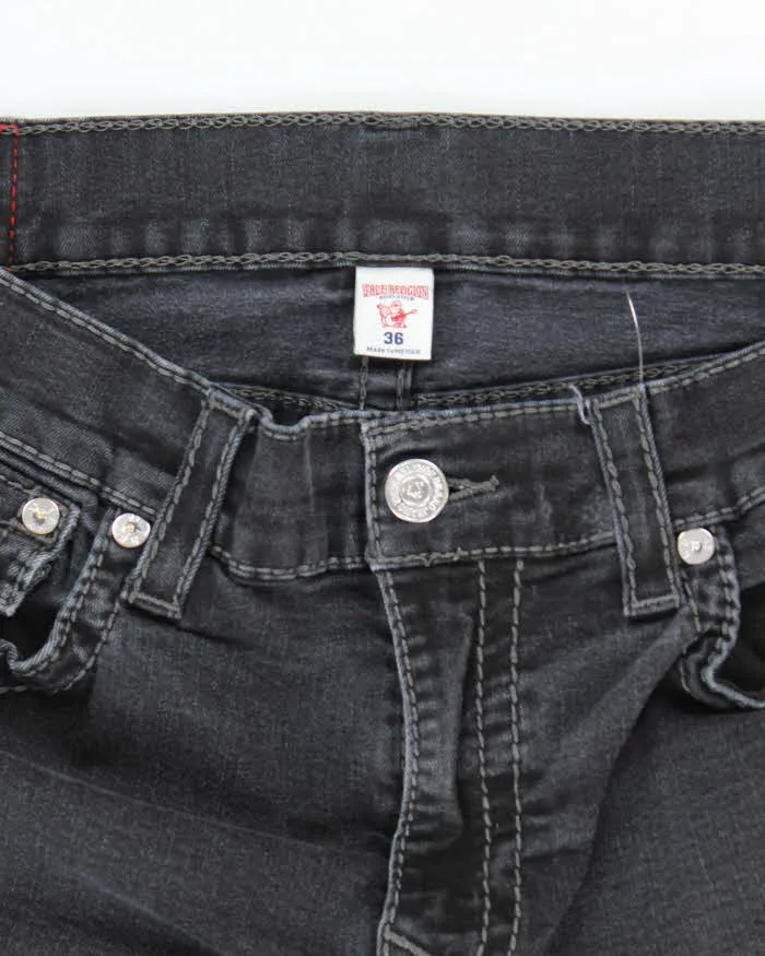 Vintage Y2K True Religion Black Wash Relaxed Fit Jeans - W34 L28 sold by Rokit product image thumbnail 5