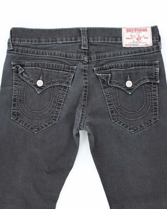 Vintage Y2K True Religion Black Wash Relaxed Fit Jeans - W34 L28 sold by Rokit product image thumbnail 4