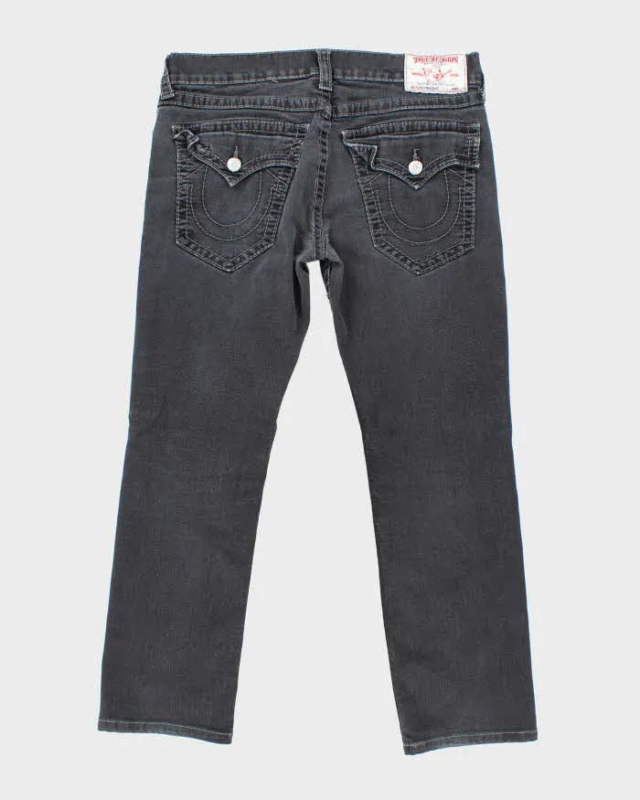 Vintage Y2K True Religion Black Wash Relaxed Fit Jeans - W34 L28 sold by Rokit product image thumbnail 2