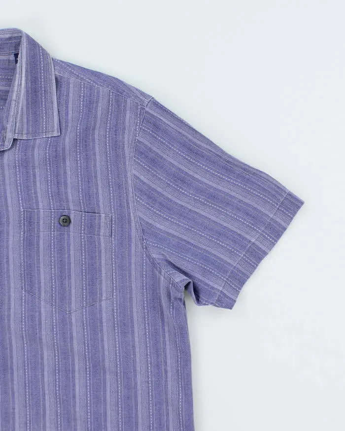 Vintage Tommy Bahama Oversized Striped Hawaiian Shirt - XL sold by Rokit product image thumbnail 4