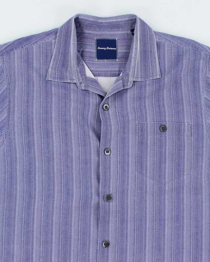 Vintage Tommy Bahama Oversized Striped Hawaiian Shirt - XL sold by Rokit product image thumbnail 3