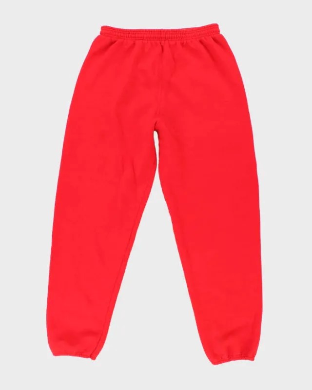 Vintage 90's Soffe Heavyweight Plain Red Tracksuit Bottoms - L sold by Rokit
