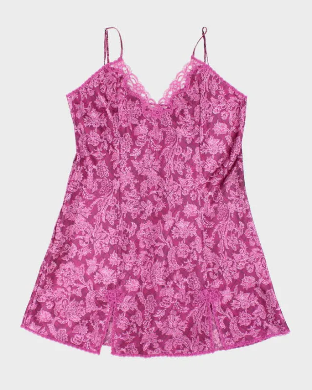Vintage Y2k 00s Delicates Satin Slip Dress - L sold by Rokit