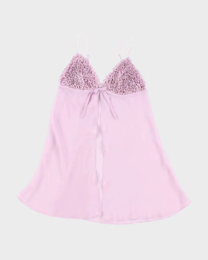 Vintage Y2k 00s La Senza Mesh Ruffle Cami - S sold by Rokit