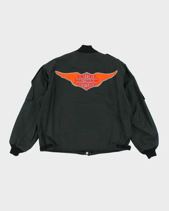 Vintage 90's Lightweight Military Style Bomber Jacket - L sold by Rokit product image thumbnail 2